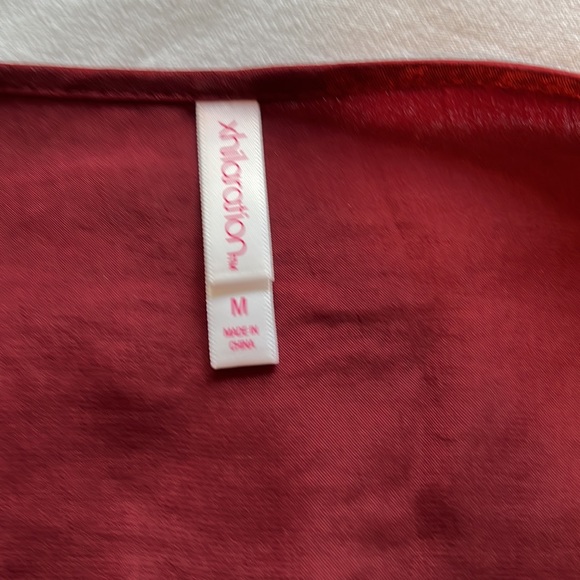 Xhilaration Dress size M. Long sleeve. Lace accents at neck. Trumpet sleeves. - Picture 6 of 7